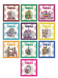 Mandala Boyama Seti 10 Kitap Takım - Vivago Art