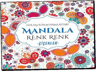 Mandala Renk Renk Çiçekler - 1