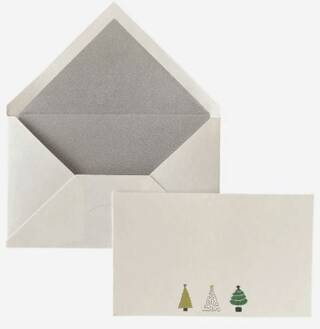 Maritera Yılbaşı Tiny Trees Tebrik Kartı 10`lu Kutu - 1