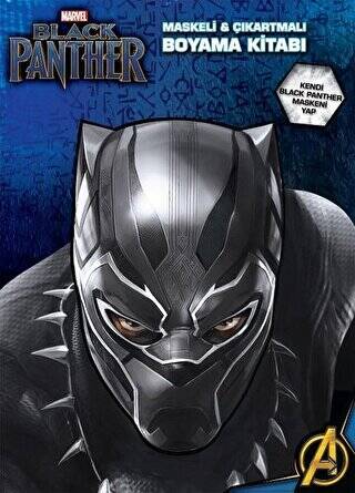 Marvel Black Panther Maskeli ve Çıkartmalı Boyama Kitabı - 1