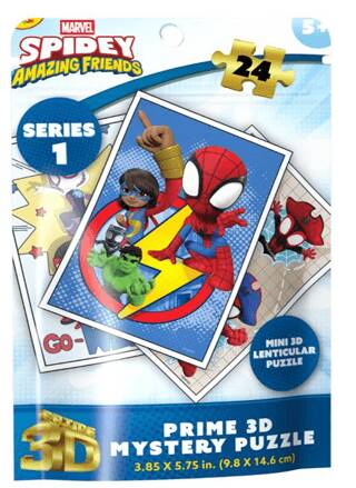 Marvel Spidey Amazing Friends Series 1 Prime 3D Mystery Puzzle - 24 Parça - 1