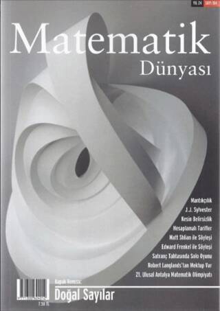 Matematik Dünyası Dergisi Sayı:104 Yıl:2016 - 1