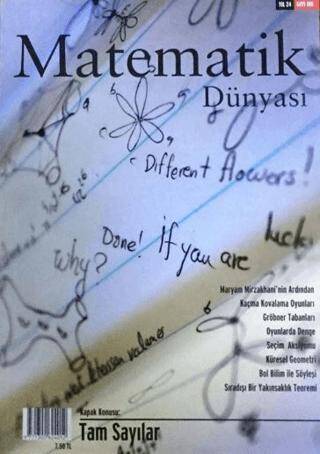 Matematik Dünyası Dergisi Sayı:105 Yıl:2017 - 1