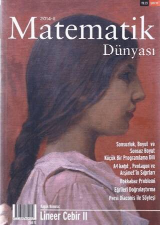 Matematik Dünyası Dergisi Sayı:99 Yıl:2014 - II - 1