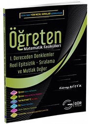 Matematik Fasikülleri - 1. Dereceden Denklemler Reel Eşitsizlik - Sıralama Mutlak Değer - 1