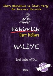 İmtiyaz Maliye Hakimlik Ders Notları - 1