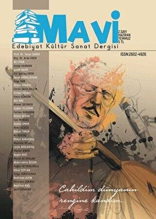 Mavi Edebiyat Kültür Sanat Dergisi Sayı: 2 Haziran-Temmuz - 1