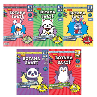 Maxi Boyama Saati 5`li Set - 1