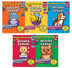 Maxi Boyama Zamanı 5`li Set - Maxi Yayıncılık