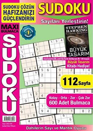 Maxi Bulmaca Sudoku 5 - 1