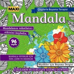 Maxi Mandala Çizgilerle Boyama Terapisi 16 - Maxi Yayıncılık