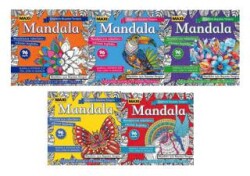 Maxi Mandala Çizgilerle Boyama Terapisi 5`li Set - 1
