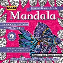 Maxi Mandala Desenlerle Boyama Terapisi 11 - Maxi Yayıncılık