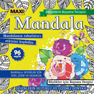 Maxi Mandala Desenlerle Boyama Terapisi 16 - 1