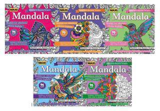 Maxi Mandala Desenlerle Boyama Terapisi 5`li Set - 1