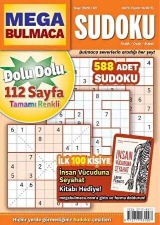 Maxi Mega Sudoku Bulmaca 2 - 1