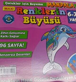 Maxi Renklerin Dünyası Mandala 6-7 Yaş 2023 - 1