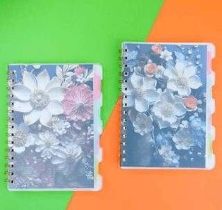 Maxx 3D-Flower Bölmeli Defter - 1