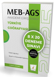 MEB - AGS Hazırlık Türkiye Coğrafyası 8x20 Tamamı Dijital Çözümlü Deneme Sınavı - 1