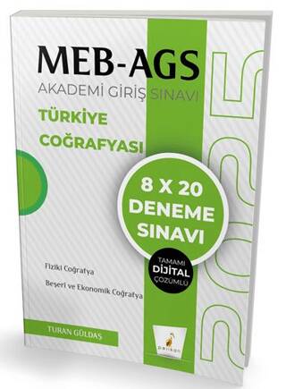 MEB - AGS Hazırlık Türkiye Coğrafyası 8x20 Tamamı Dijital Çözümlü Deneme Sınavı - 1