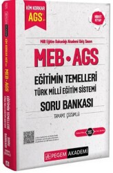MEB AGS Kim Korkar Eğitimin Temelleri Türk Milli Eğitim Sistemi Soru Bankası Tamamı Çözümlü - 1