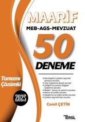 MEB-AGS Mevzuat MAARİF 50 Deneme Çözümlü - 1
