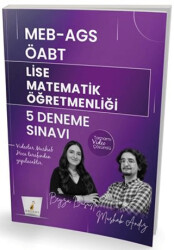 MEB - AGS ÖABT Lise Matematik Öğretmenliği 5 Deneme Sınavı Tamamı Video Çözümlü - Pelikan Tıp Teknik Yayıncılık