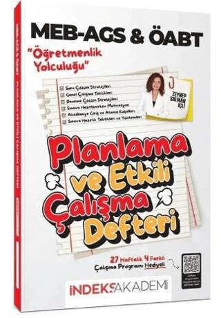MEB-AGS ÖABT Planlama ve Etkili Çalışma Defteri - 1