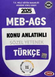 MEB AGS Sözel Yetenek Türkçe Konu Anlatımlı - Data Yayınları
