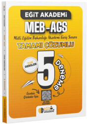 MEB - AGS Tamamı Çözümlü 5 Deneme - 1