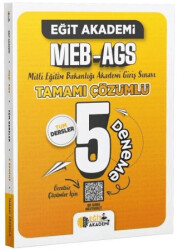 MEB - AGS Tamamı Çözümlü 5 Deneme - 1
