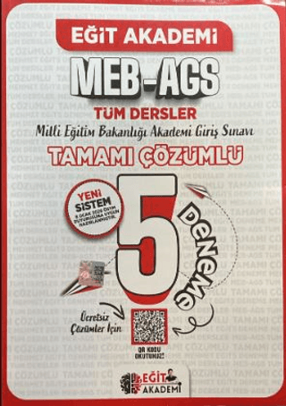 MEB - AGS Tamamı Çözümlü 5 Deneme - 1