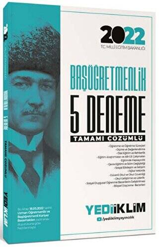 MEB Öğretmenlik Kariyer Basamakları Başöğretmenlik Tamamı Çözümlü 5 Deneme - 1