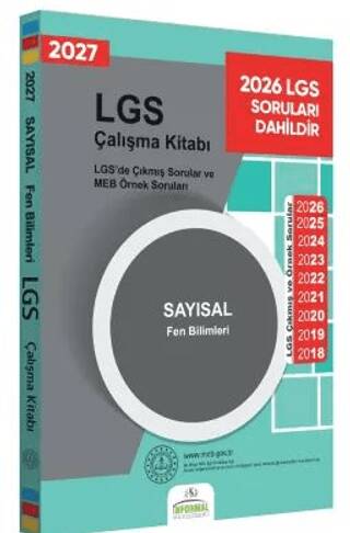 MEB Örnek Soruları LGS Fen Bilimleri Çalışma Kitabı 8.Sınıf Renkli Baskı A4 Boyut Hediyeli - 1