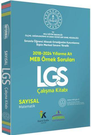 MEB Örnek Soruları LGS Matematik Çalışma Kitabı 8.Sınıf Renkli Baskı A4 Boyut Hediyeli - 1