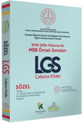 MEB Örnek Soruları LGS Sözel Çalışma Kitabı 8.Sınıf Türkçe-Tarih-Din-İngilizce Renkli Baskı A4 Ebat - 1