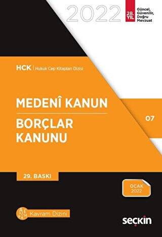 Medeni Kanun - Borçlar Kanunu - 1