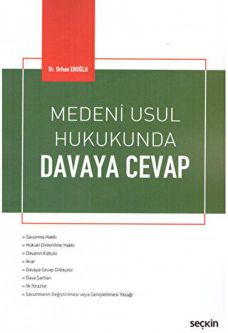 Medeni Usul Hukukunda Davaya Cevap - 1