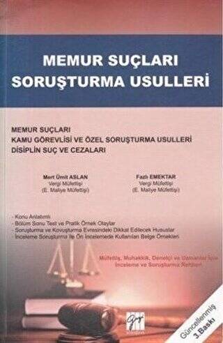 Memur Suçları Soruşturma Usulleri - 1