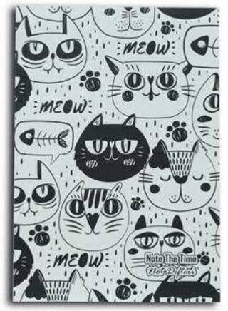 Meow Cats Patterns Not Defteri - 1