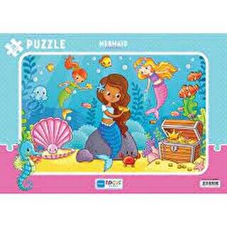 Mermaid 30 Parça Puzzle Deniz Kızı Blue Focus Yayınları - 1