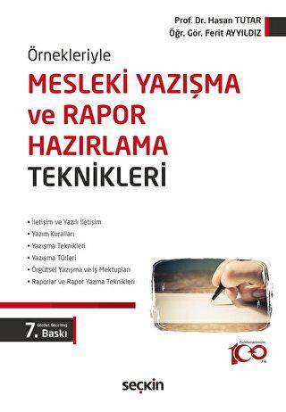 Mesleki Yazışma ve Rapor Hazırlama Teknikleri - 1