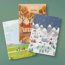 Mevsim Serisi 3`lü Defter Seti - Yeşilay Yayınları