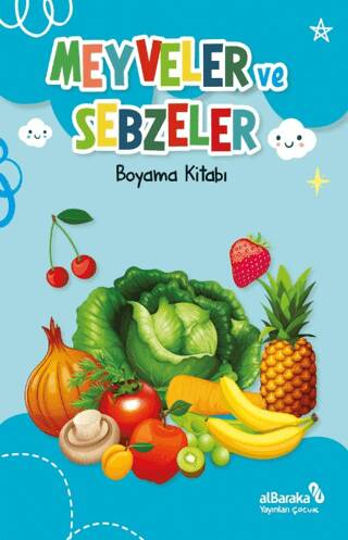 Meyveler ve Sebzeler - Boyama Kitabı - 1