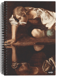 Michelangelo Merisi da Caravaggio - Narcissus, 1597-99 - Spiralli Defter 16 - Çizgisiz - 100 Sayfa - Miosho
