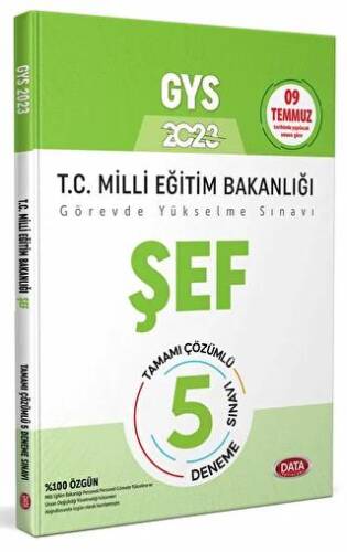 Milli Eğitim Bakanlığı Şef Tamamı Çözümlü GYS 5 Deneme Sınavı - 1