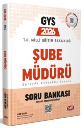 Milli Eğitim Bakanlığı Şube Müdürlüğü GYS Soru Bankası Tamamı Karekod Çözümlü - Data Yayınları