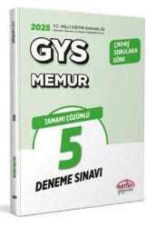 Milli Eğitim Bakanlığı Memur Tamamı Çözümlü GYS 5 Deneme Sınavı - 1