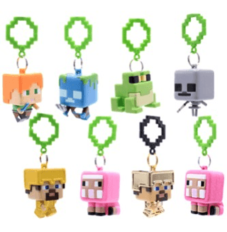 Minecraft Serisi 4 Anahtarlık, Çanta Askısı, Oyuncak - 1
