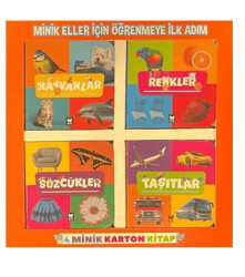 Minik Eller İçin Öğrenmeye İlk Adım 4 Minik Karton Kitap - Net Çocuk Yayınları